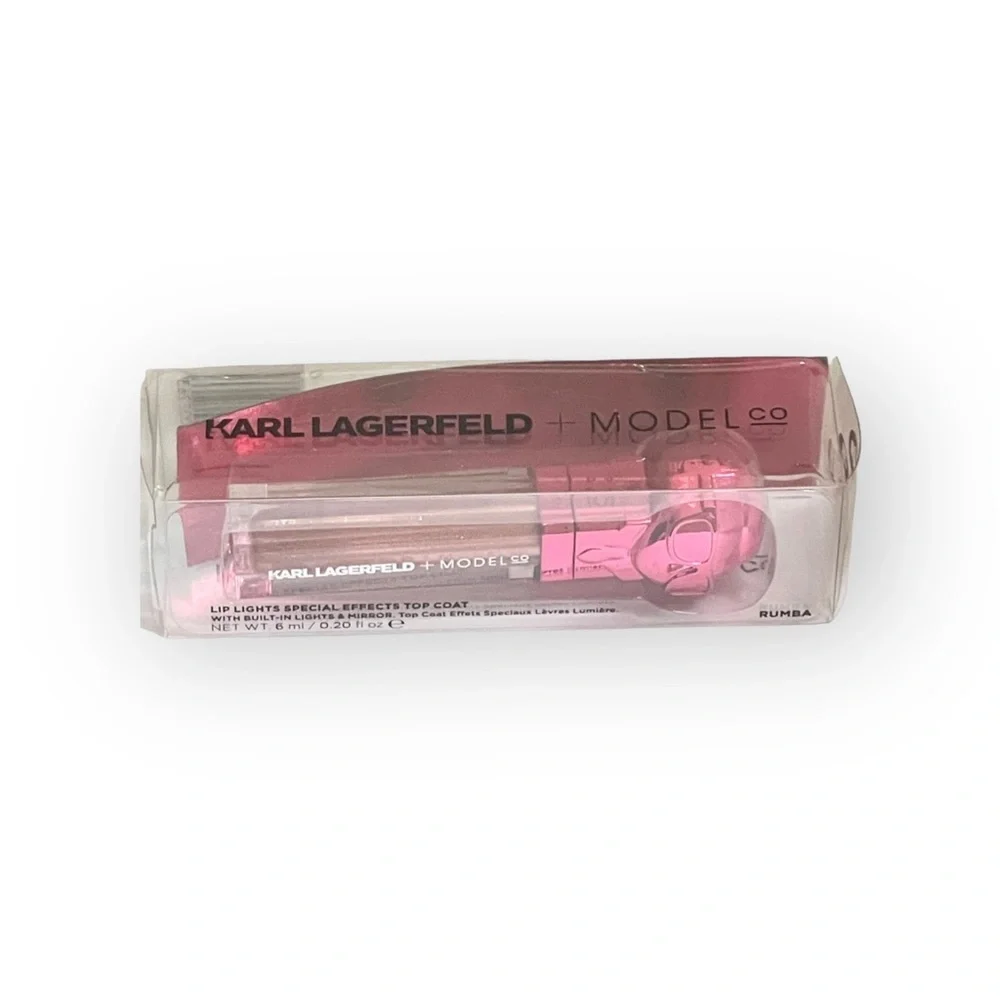 new Karl Lagerfeld x Modelco ᨎ Lip Lights Special FX Top Coat Gloss ᨎ Rhumba ᨎ